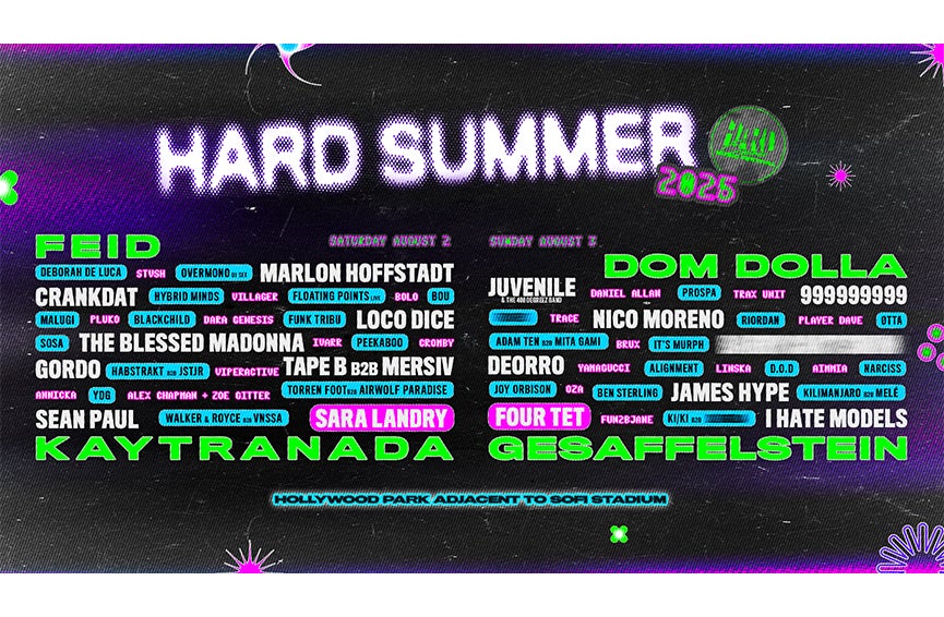 HARD Summer Music Festival Announces Lineup for 2025 Edition